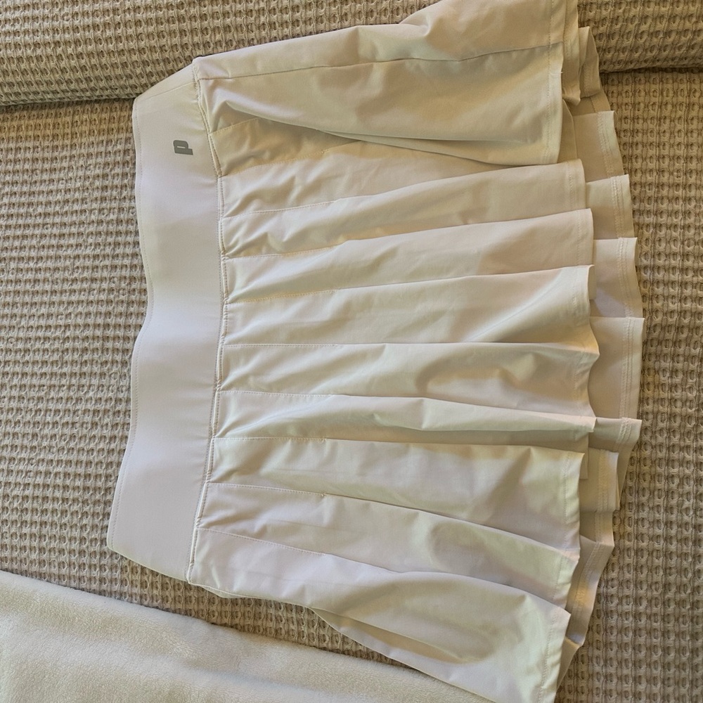 White Pleated Tennis Skirt